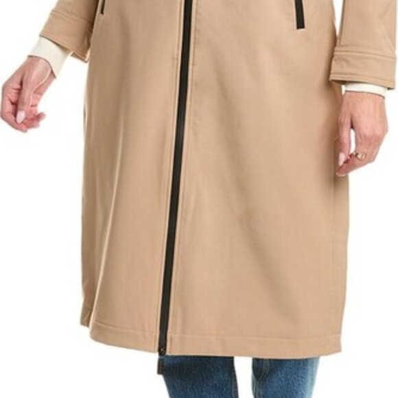 NEW HUNTER Longline Belted Coat in British Tan for women 1225 10 - Picture 5 of 7